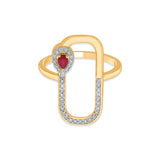 Toren Pear Drop Luxe Ring - Zen Diamond India