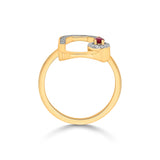 Toren Pear Drop Luxe Ring - Zen Diamond India