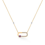 Ruby Loop Luxe Pendant - Zen Diamond India