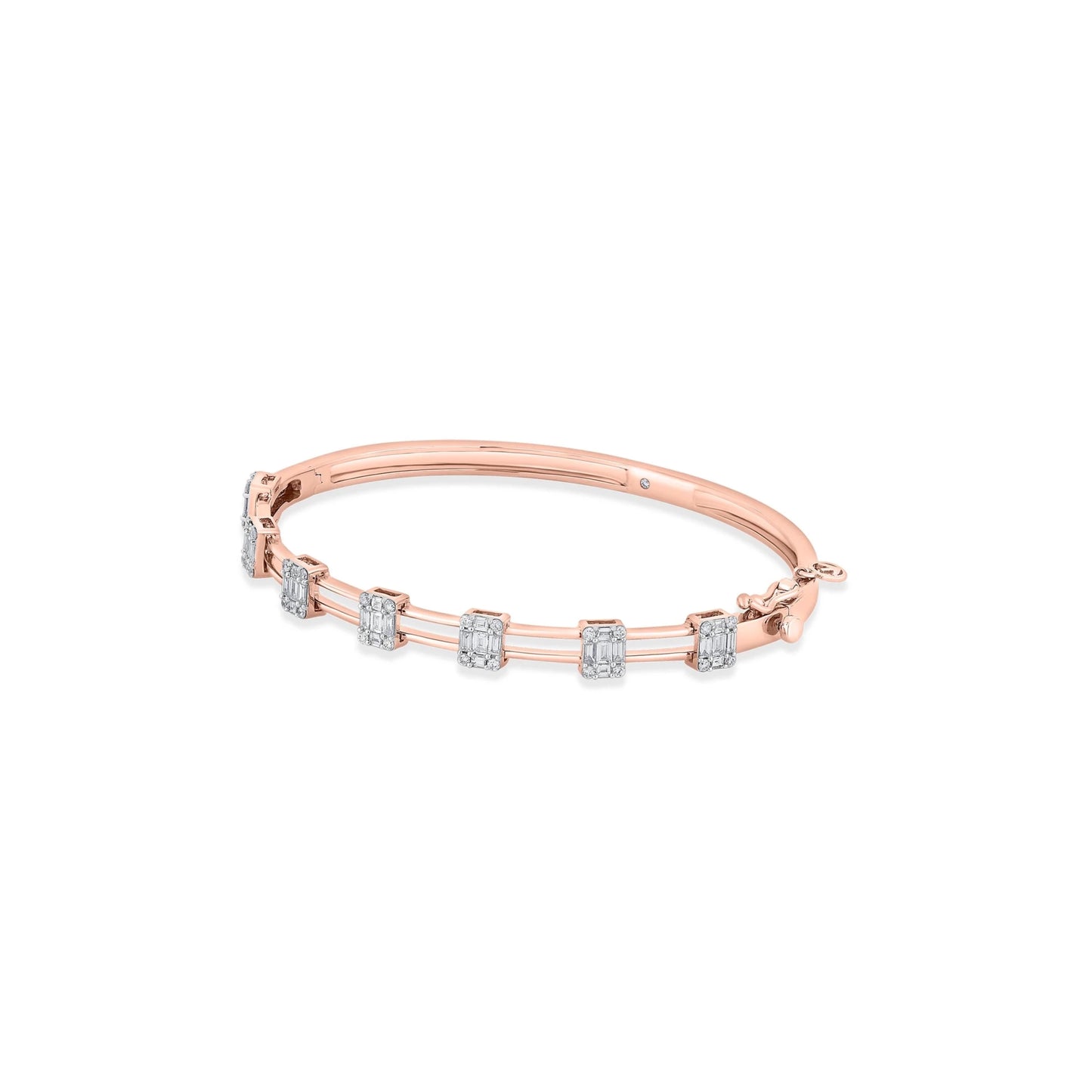 Enchante Rose Sparkle Track Bracelet - Zen Diamond India
