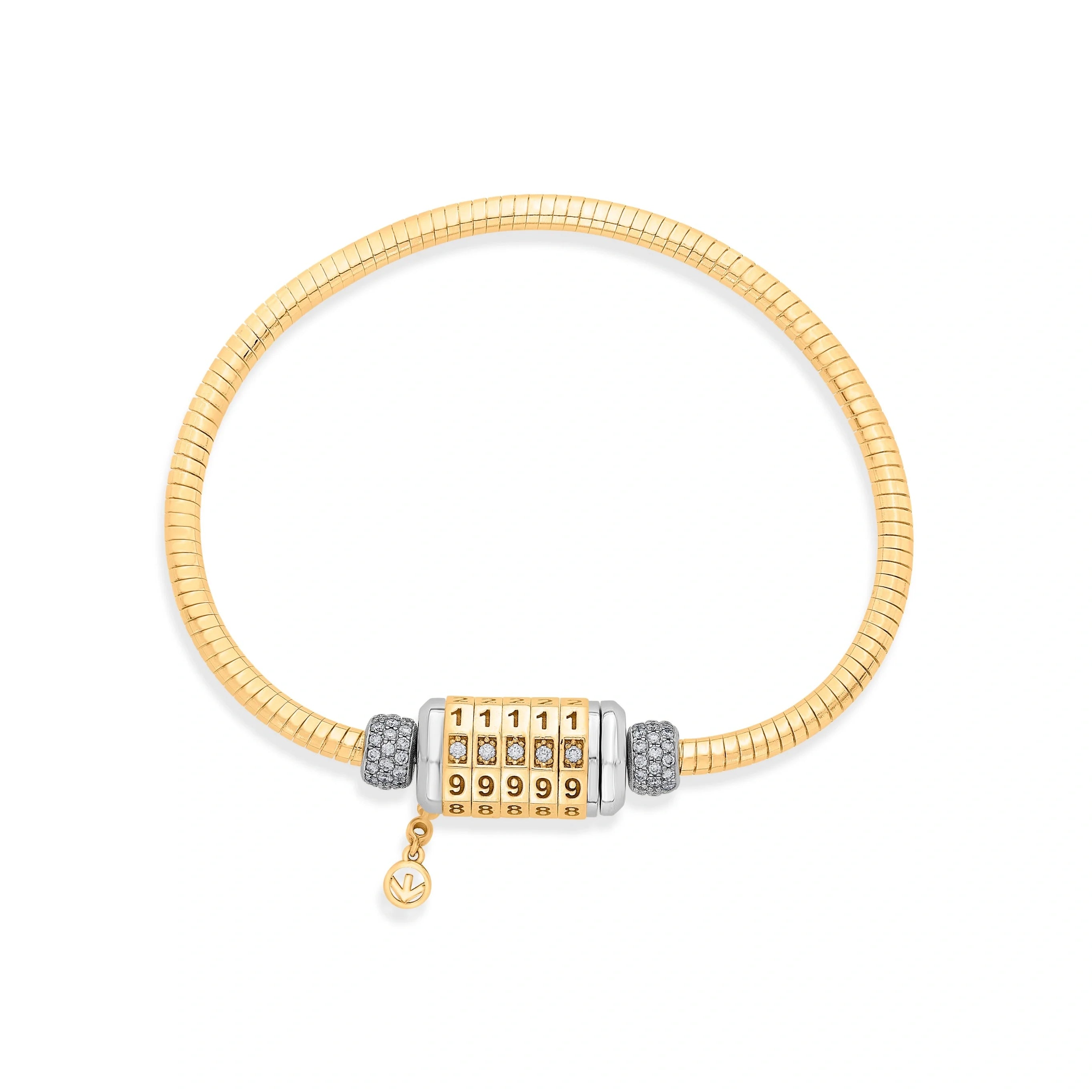 Soirée CodeLock Luxe Link Bracelet - Zen Diamond India