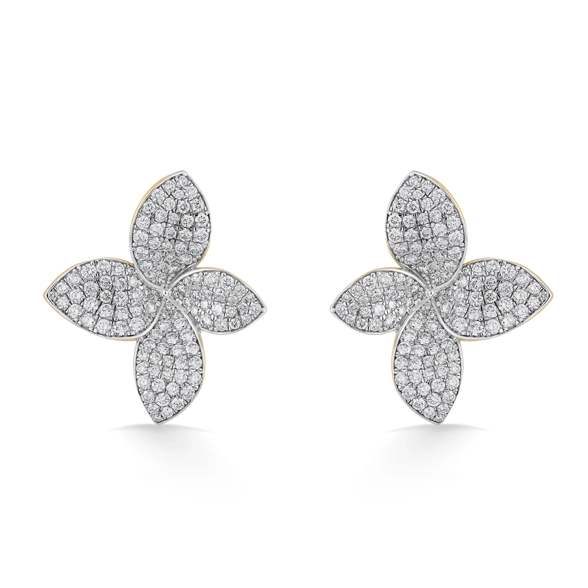 Bloom Petal Glow Earrings - Zen Diamond India