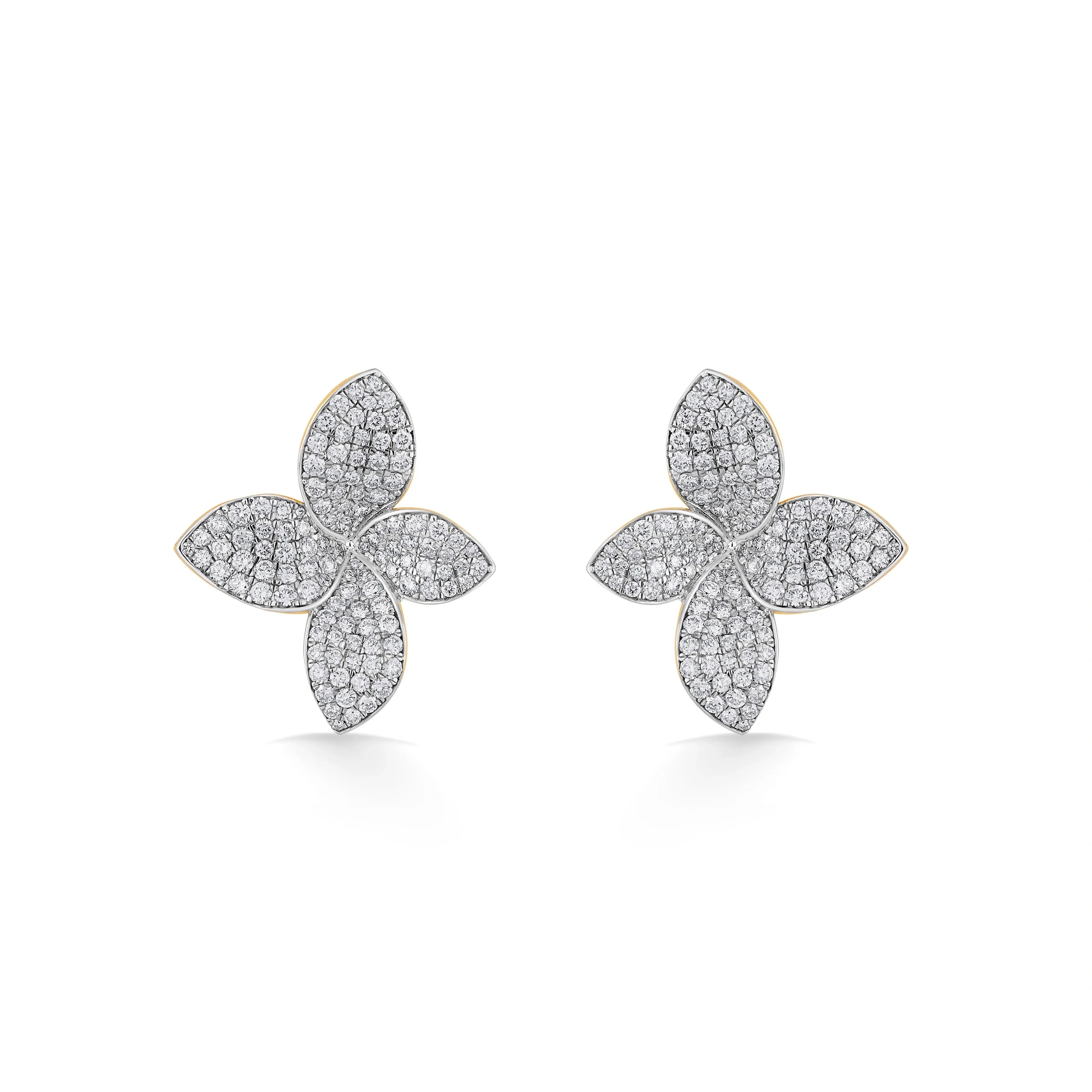 Bloom Diamond Petal Earrings - Zen Diamond India