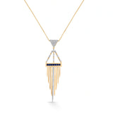 Soirée Daggerfall Noir Fringe Pendant - Zen Diamond India
