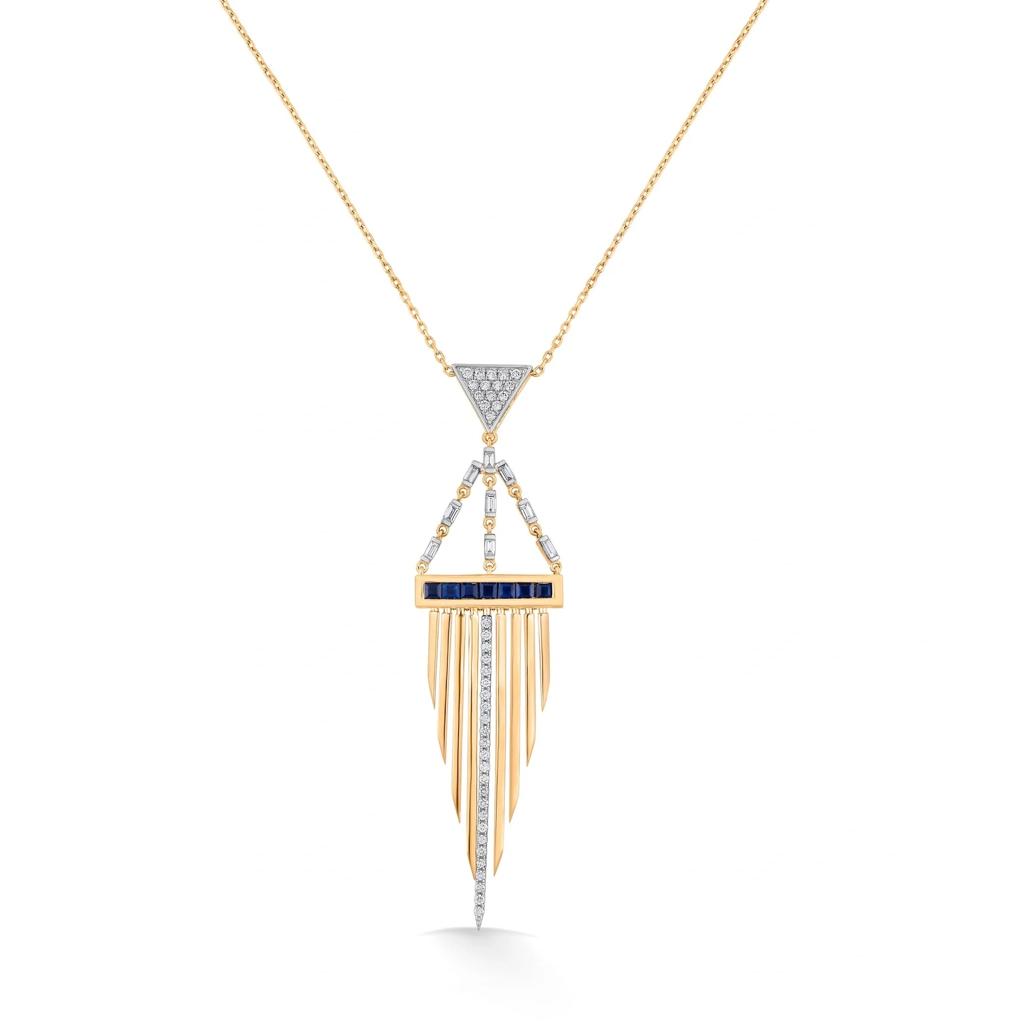 Soirée Daggerfall Noir Fringe Pendant - Zen Diamond India