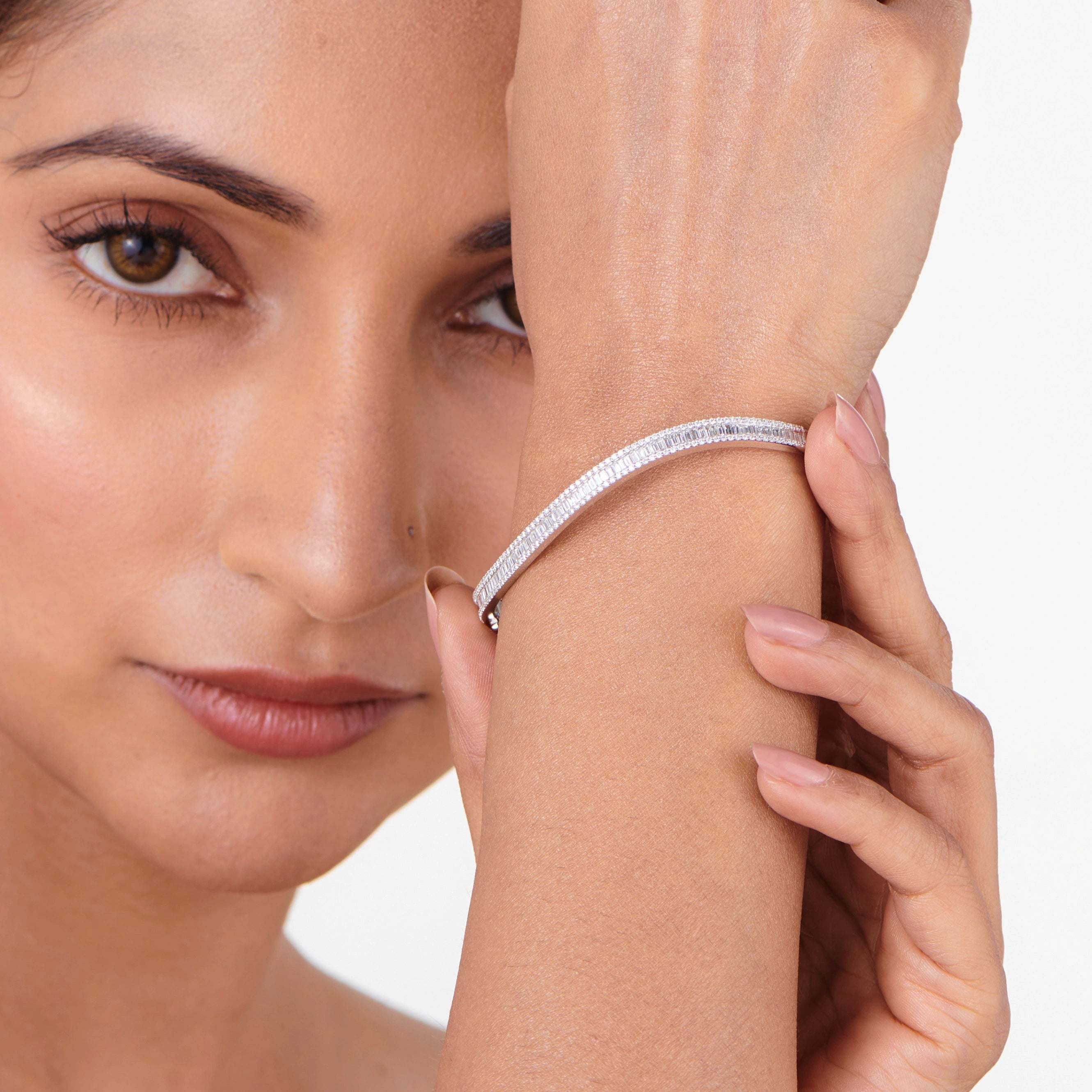 Enchante Radiant Ribbon Cuff Bracelet - Zen Diamond India