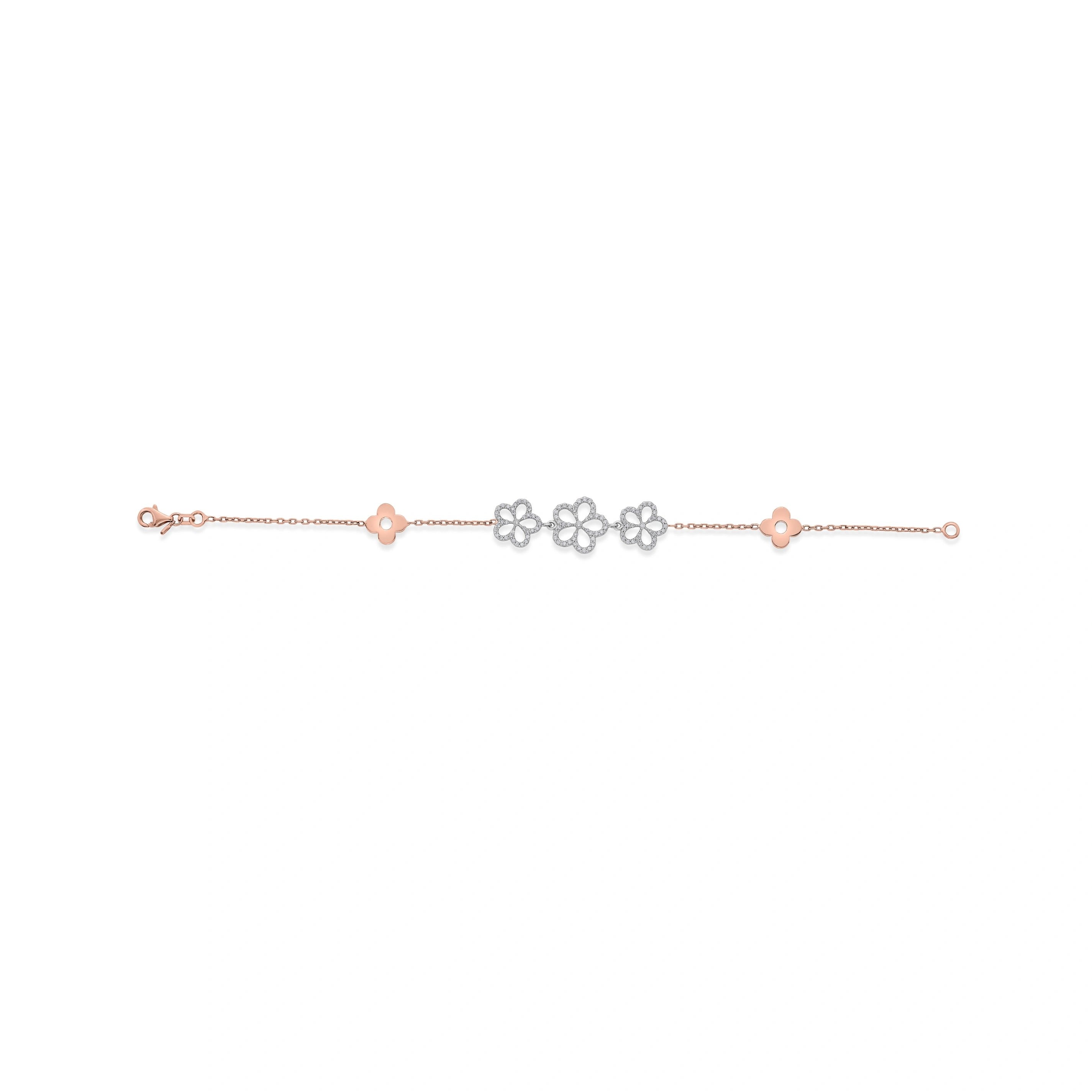 Sassy Blossom Grace Bracelet - Zen Diamond India