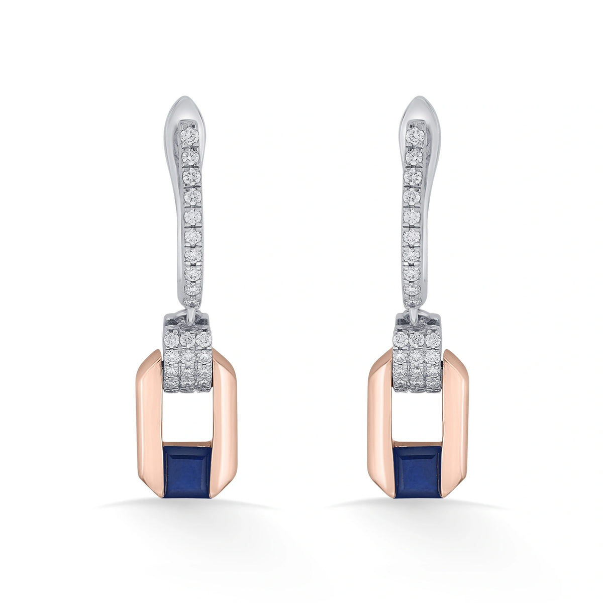 Toren Urban Luxe Drop Earrings - Zen Diamond India