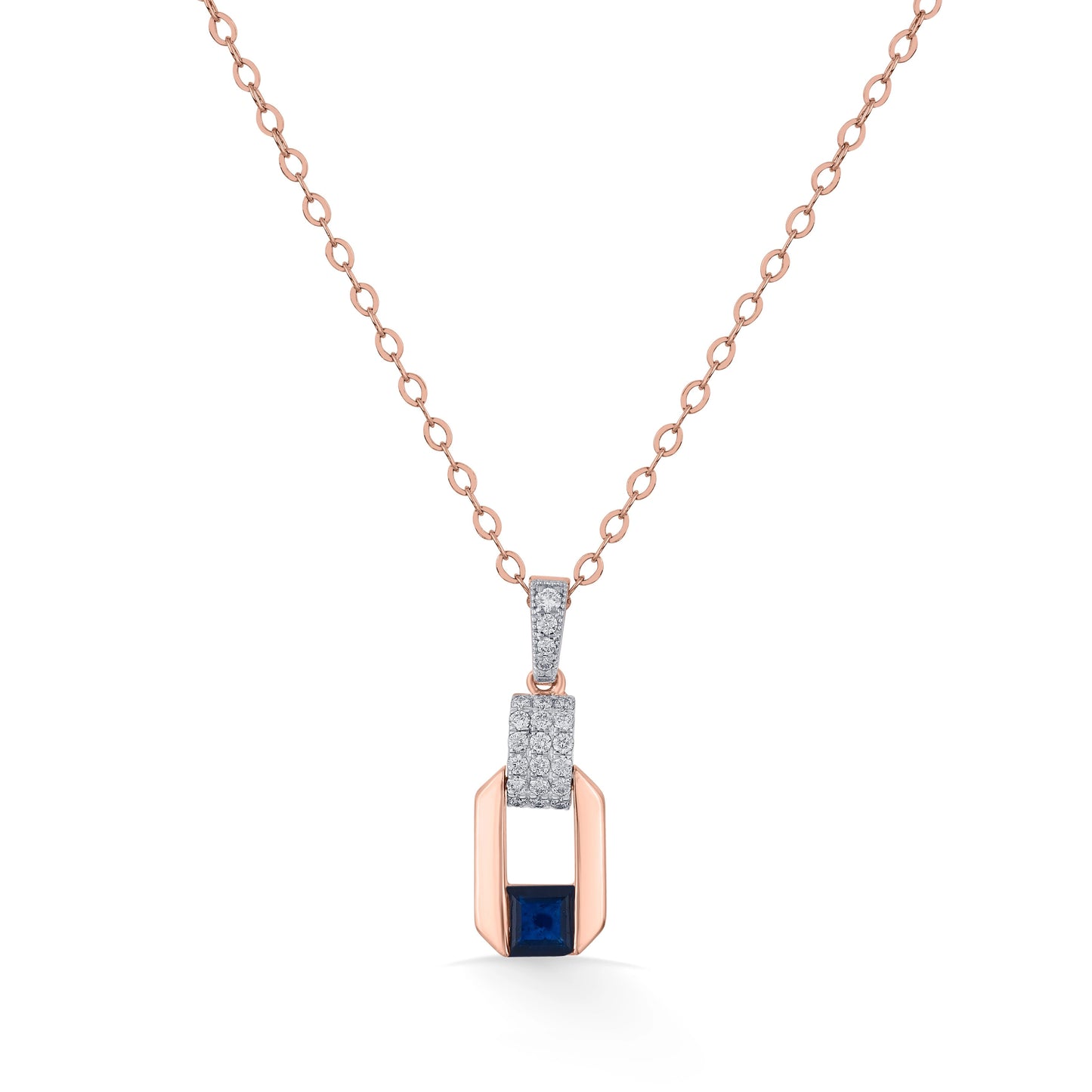 Sapphire Prism Luxe Pendant - Zen Diamond India