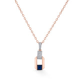 Sapphire Prism Luxe Pendant - Zen Diamond India
