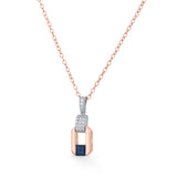 Sapphire Prism Luxe Pendant - Zen Diamond India