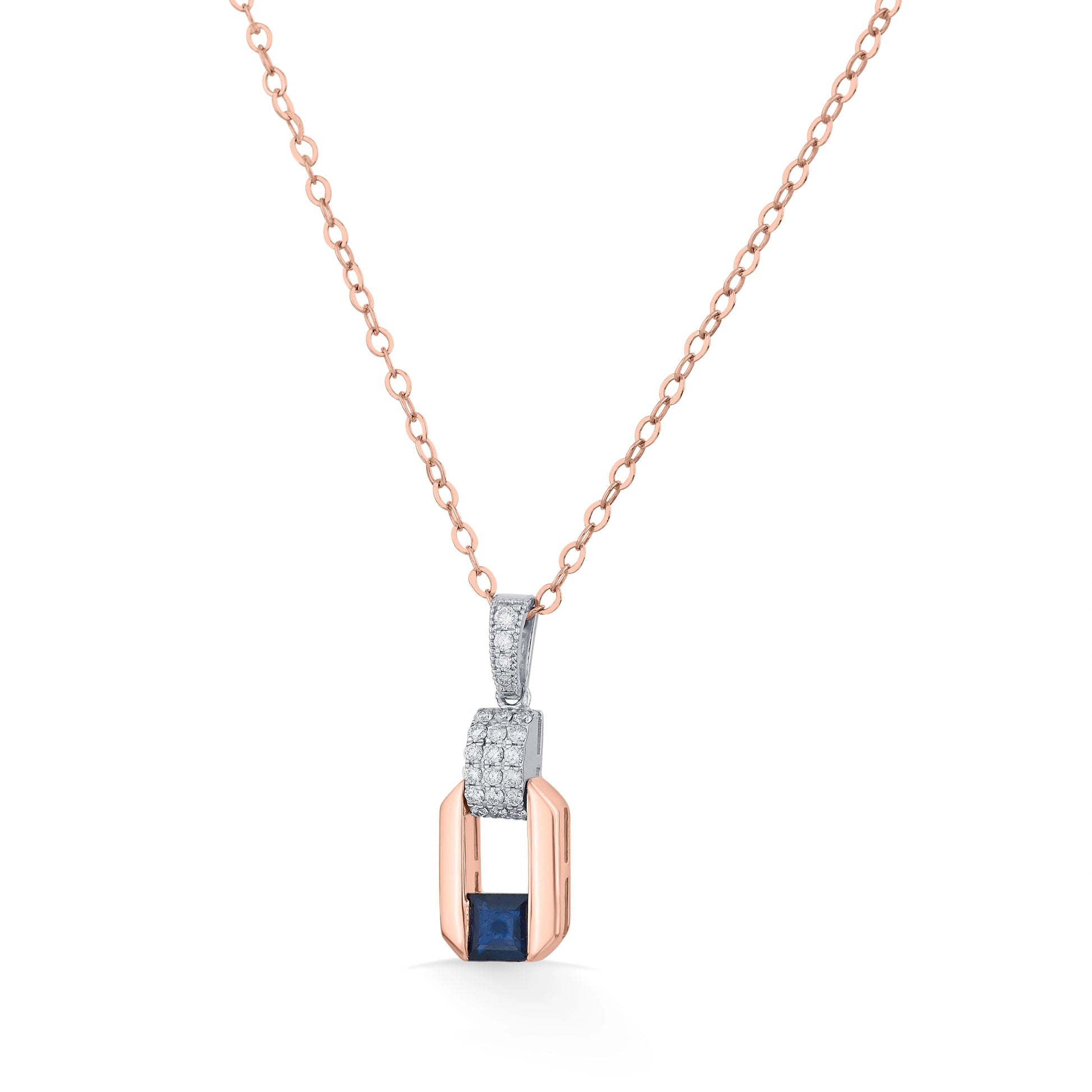 Sapphire Prism Luxe Pendant - Zen Diamond India