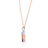 Sapphire Prism Luxe Pendant - Zen Diamond India