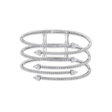 Enchante Spiral Sparkle Cuff Bracelet