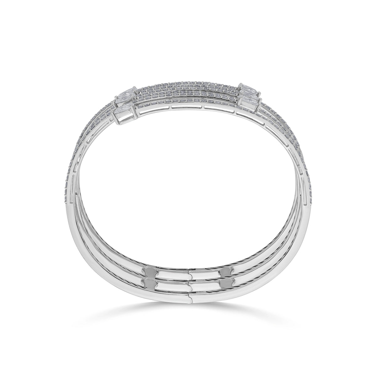 Enchante Spiral Sparkle Cuff Bracelet