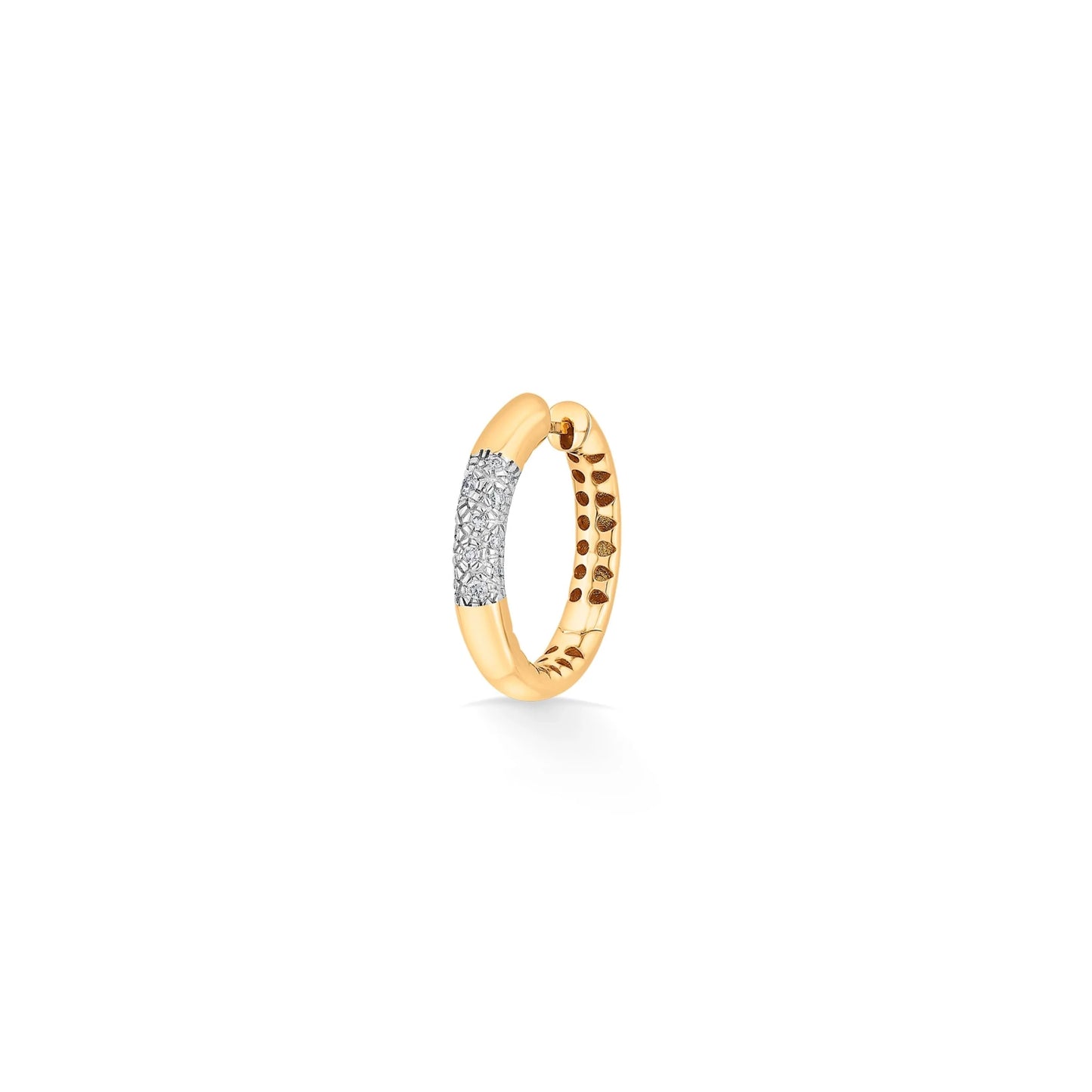 Soiree Starlight Groove Hoops - Zen Diamond India