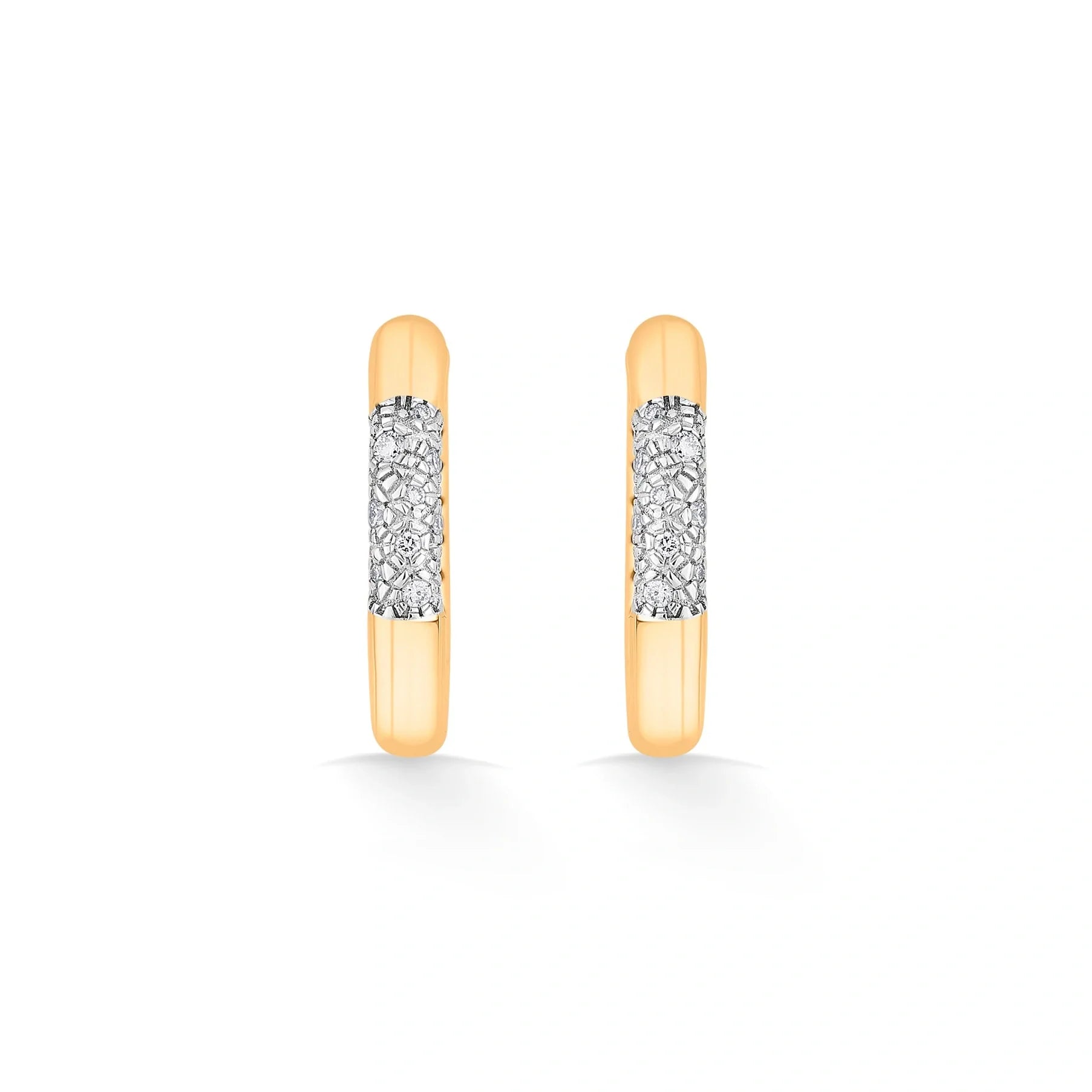 Soiree Starlight Groove Hoops - Zen Diamond India
