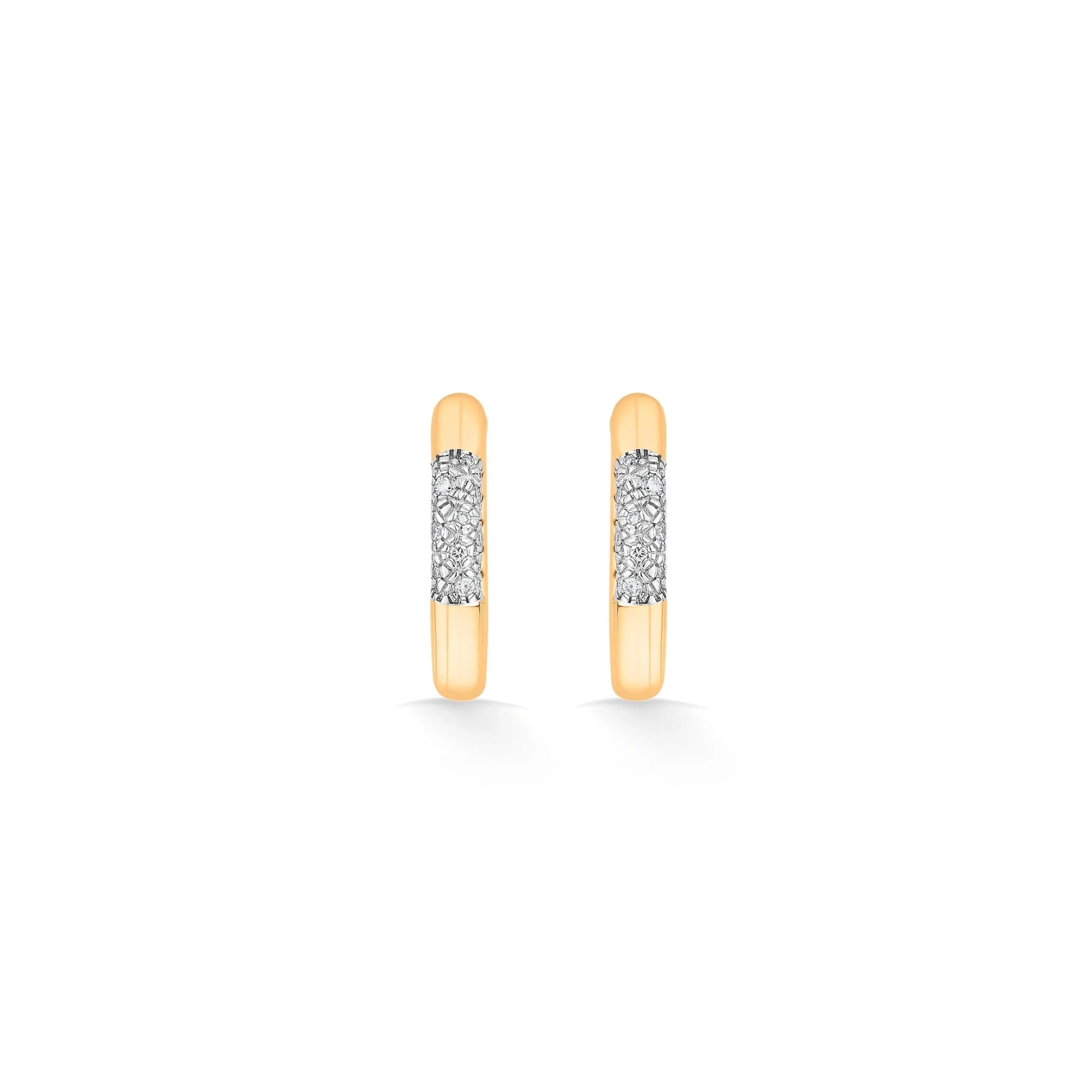 Soiree Starlight Groove Hoops - Zen Diamond India