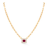 Crimson Majesty Pendant - Zen Diamond India
