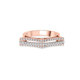 Enchante Luxe V - Shaped Pave Enhancer - Zen Diamond India