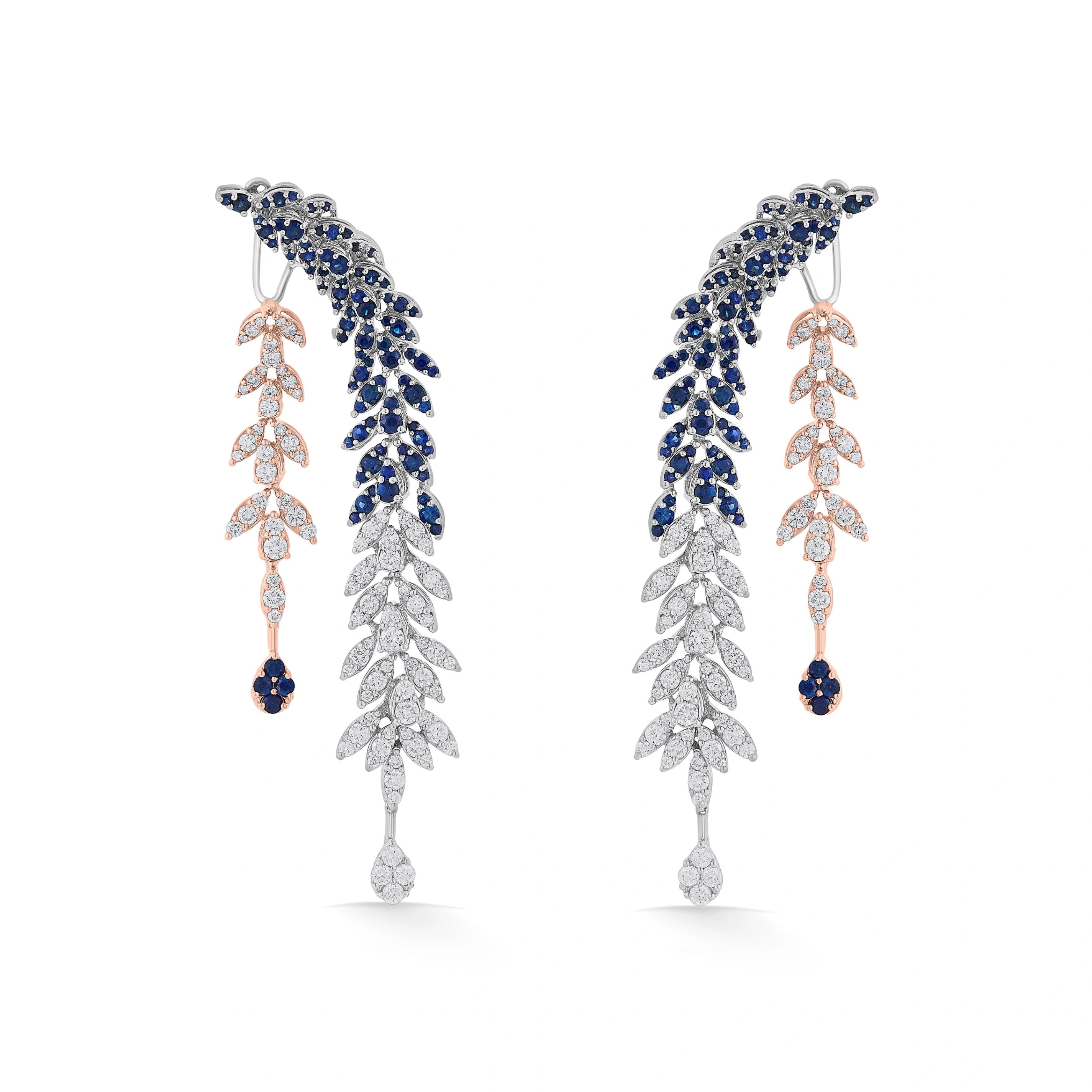 Toren Radiant Nightfall Danglers - Zen Diamond India