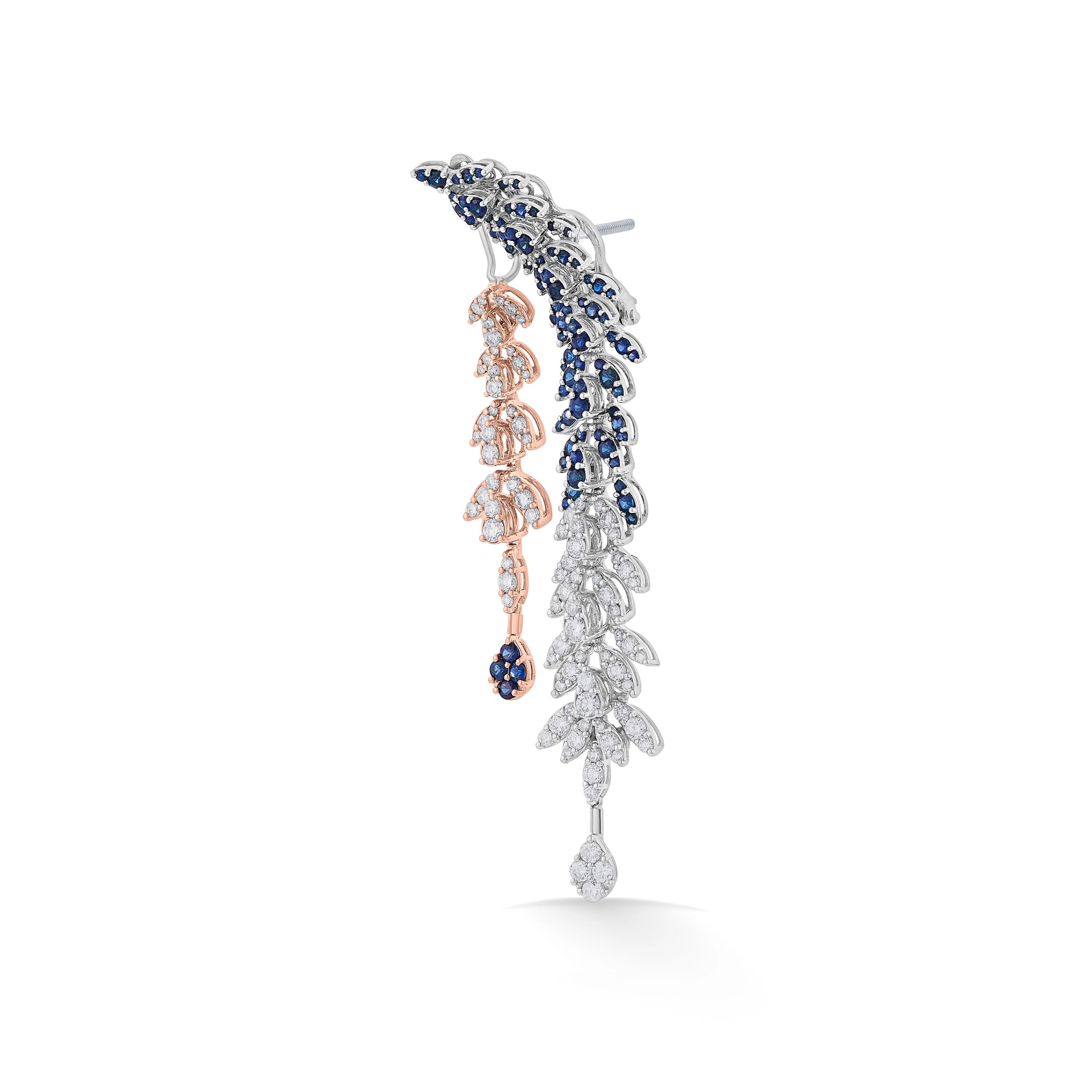Toren Radiant Nightfall Danglers - Zen Diamond India