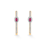 Toren Crimson Orbit Drops - Zen Diamond India