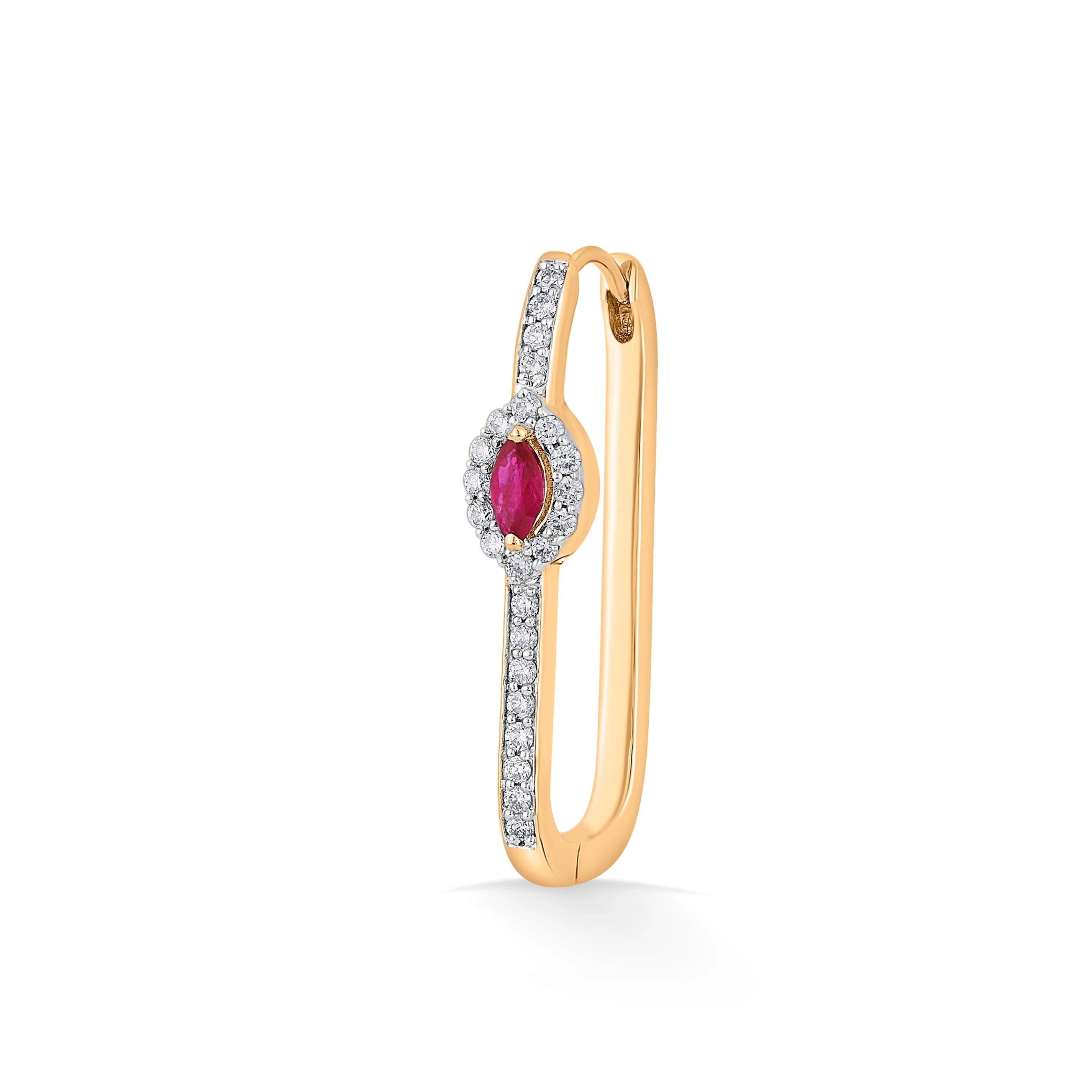 Toren Crimson Orbit Drops - Zen Diamond India