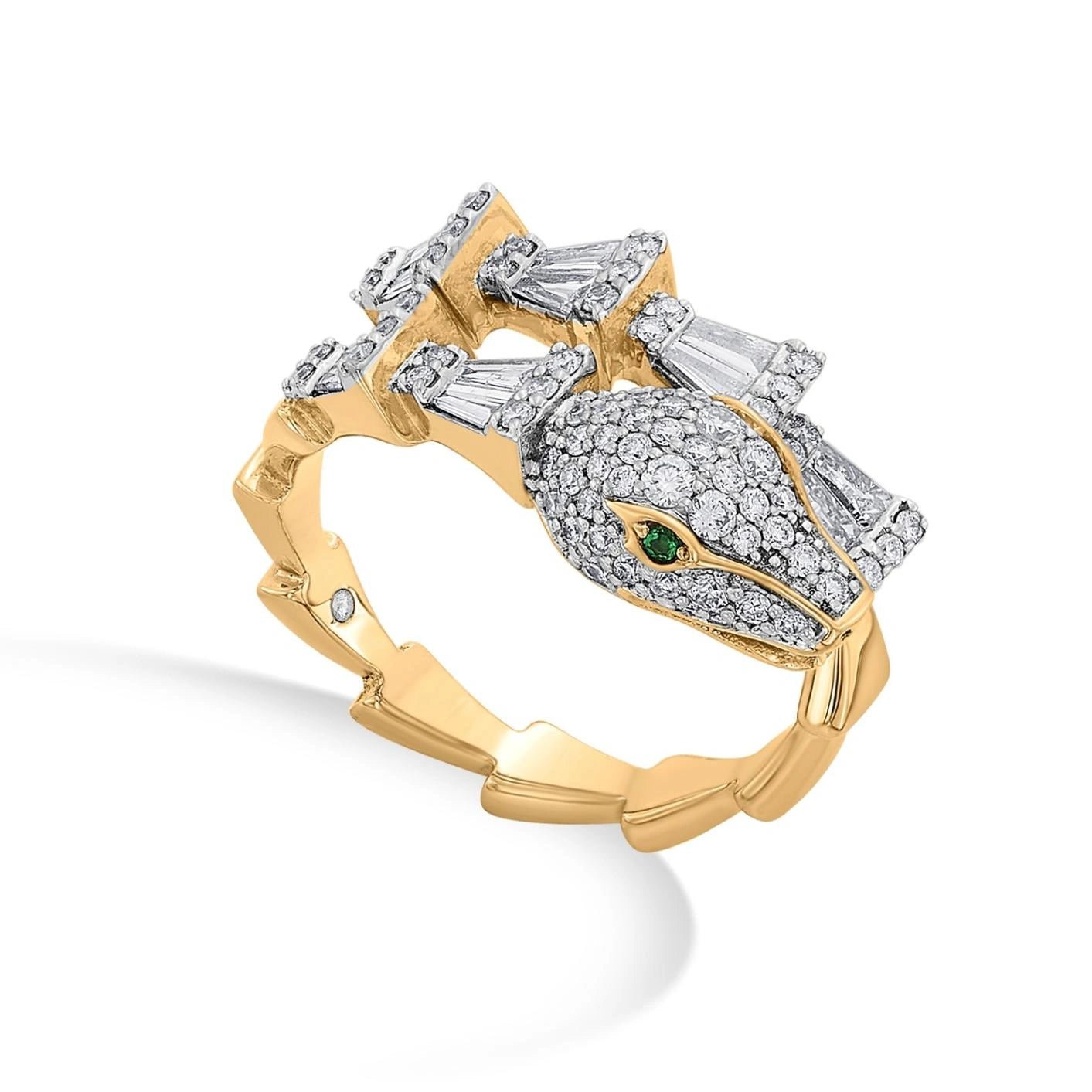 Enchante Serpent Luxe Ring - Zen Diamond India