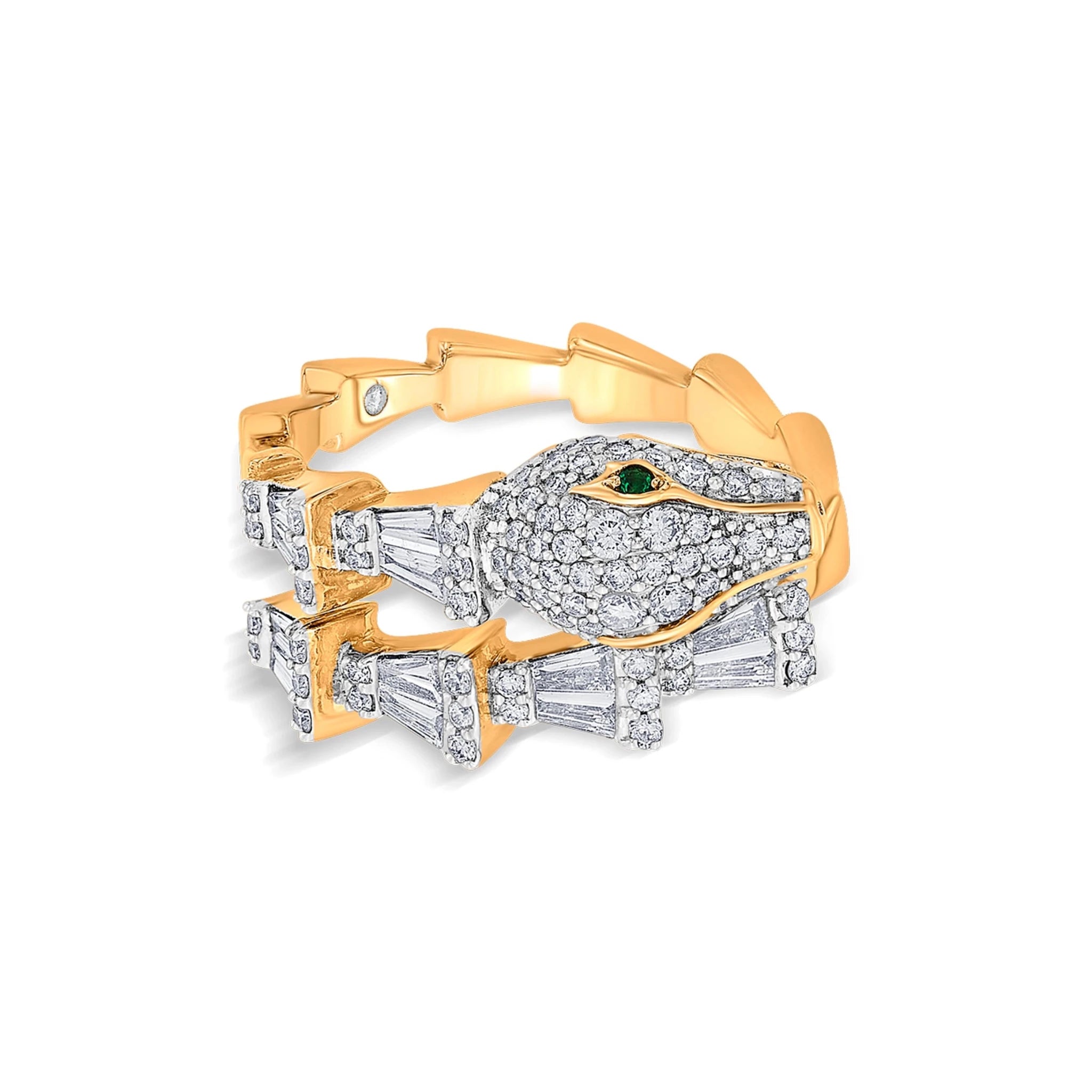Enchante Serpent Luxe Ring - Zen Diamond India
