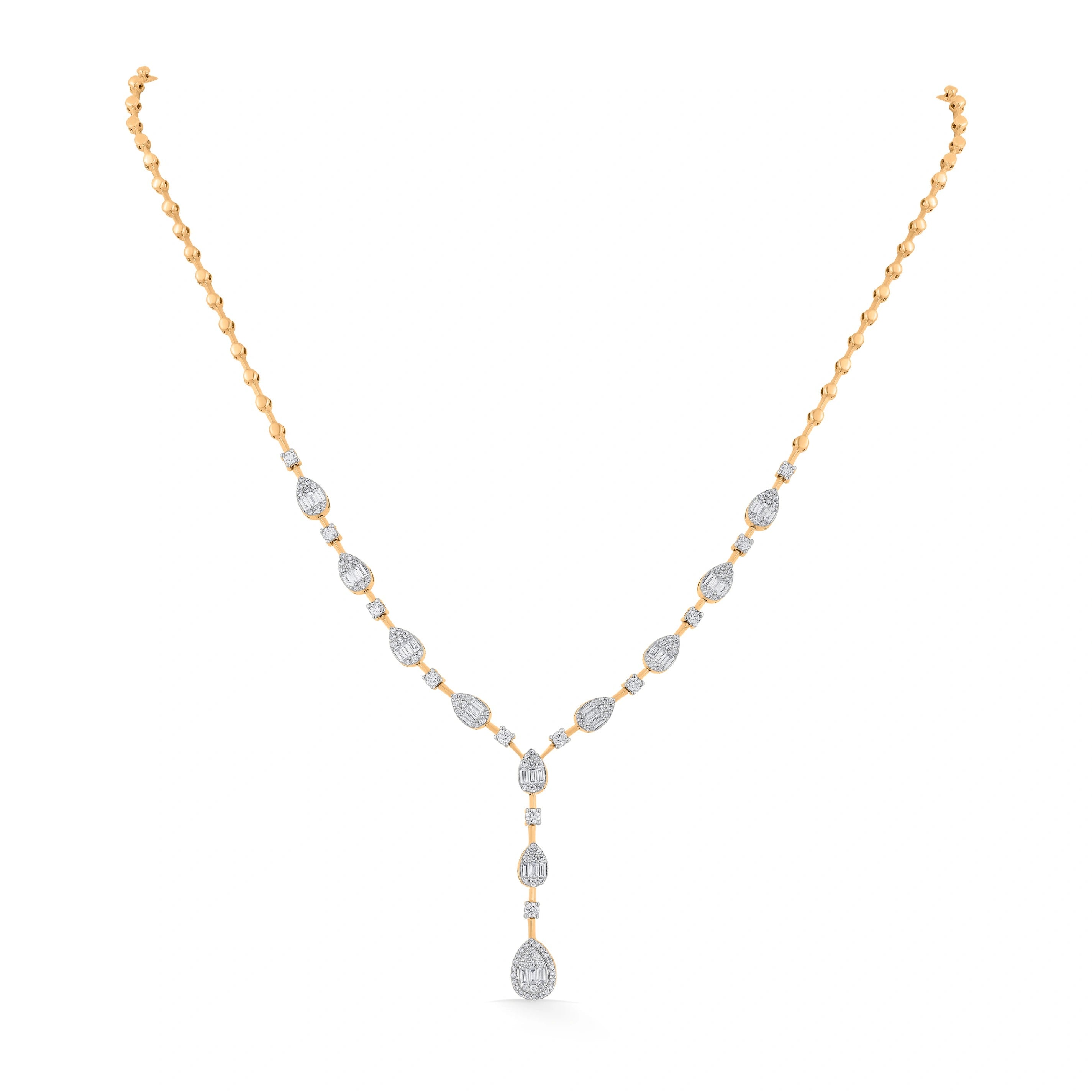 Enchante Teardrop Royale Necklace - Zen Diamond India