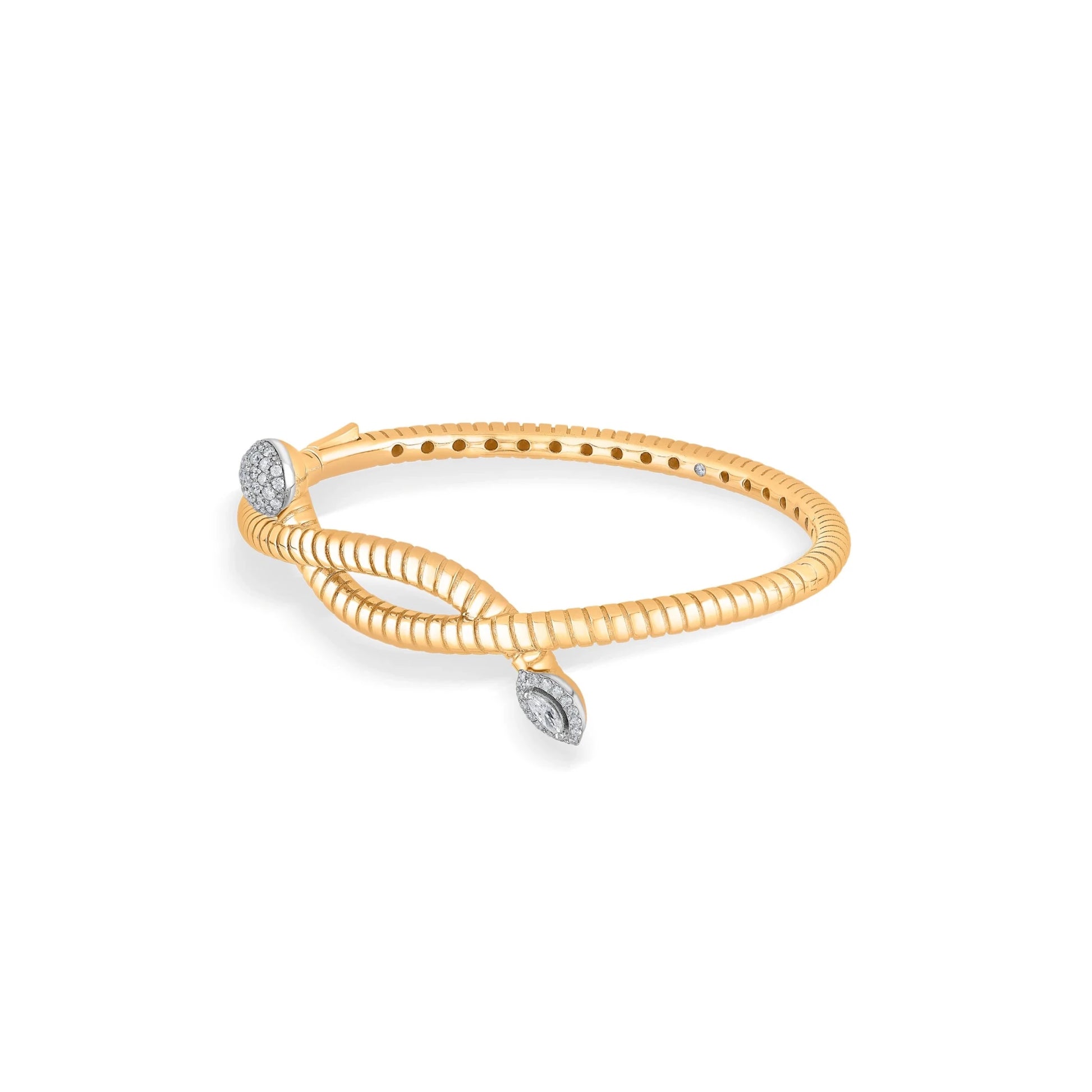 Soiree Sonic Twist Diamond Bracelet - Zen Diamond India