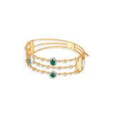 Toren Emerald Bloom Trellis Bracelet - Zen Diamond India