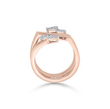 Soiree Vortex Glint Diamond Split Ring - Zen Diamond India