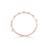Enchante Minimalist Cluster Track Bracelet - Zen Diamond India