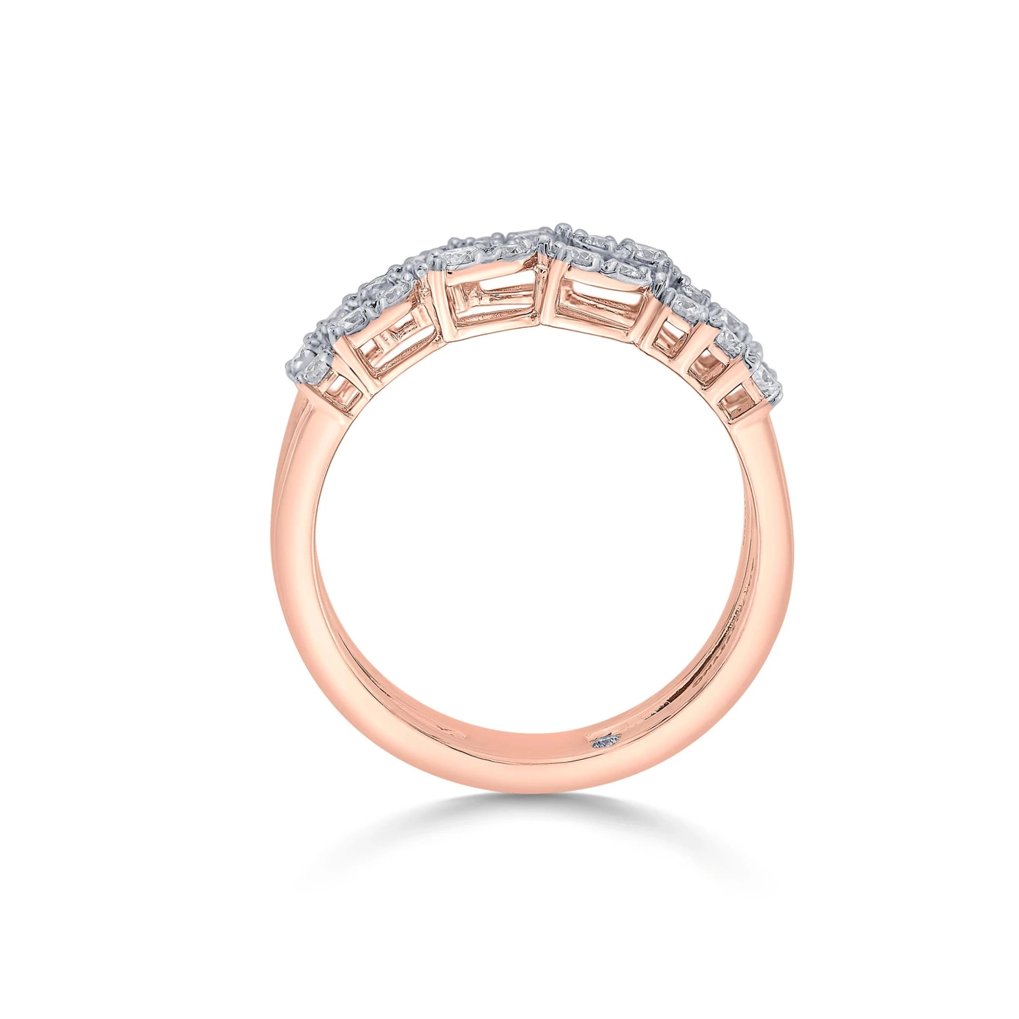 Enchante Luxe Open Pave Petal Band - Zen Diamond India