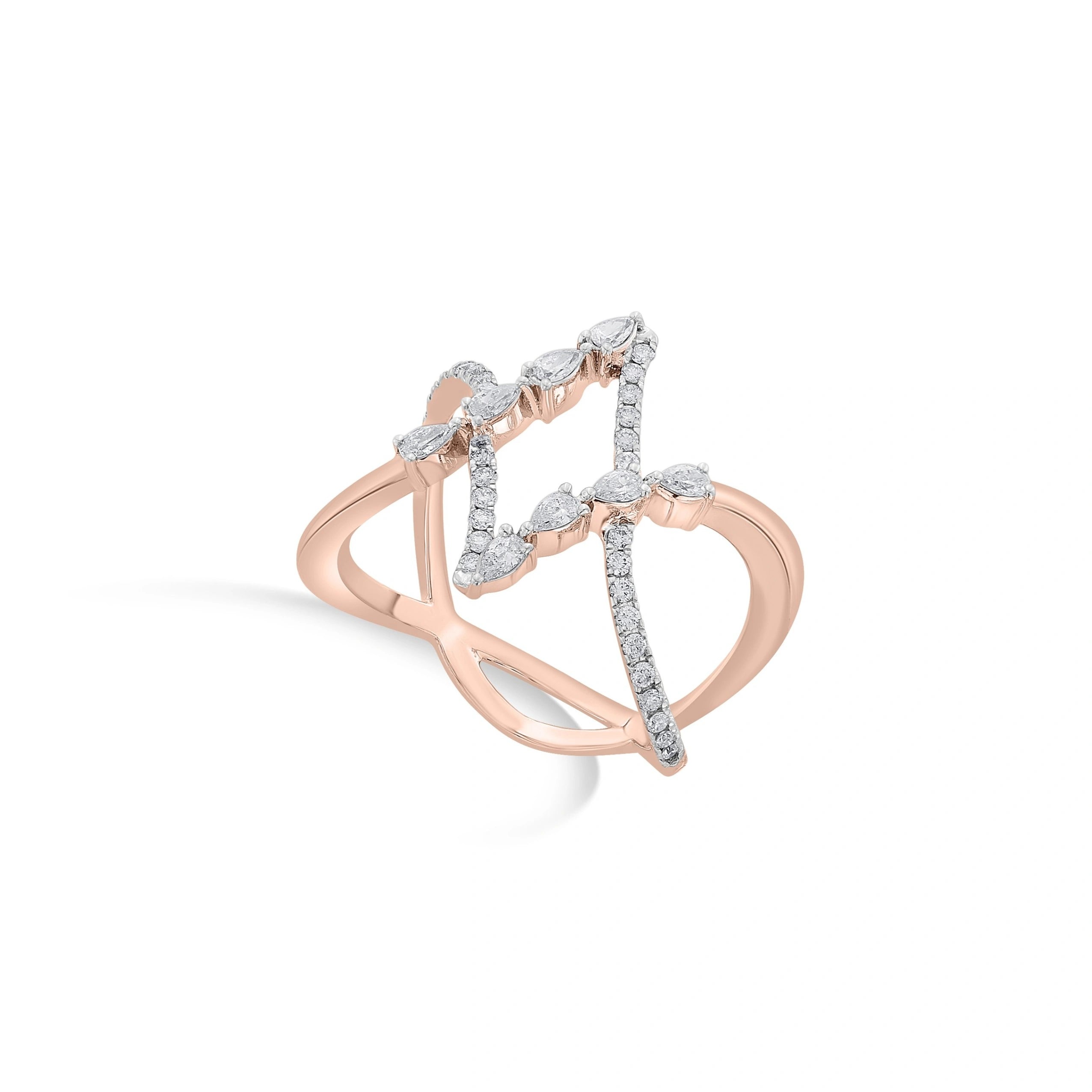 Enchante Cosmic Sparkle Criss-Cross Ring