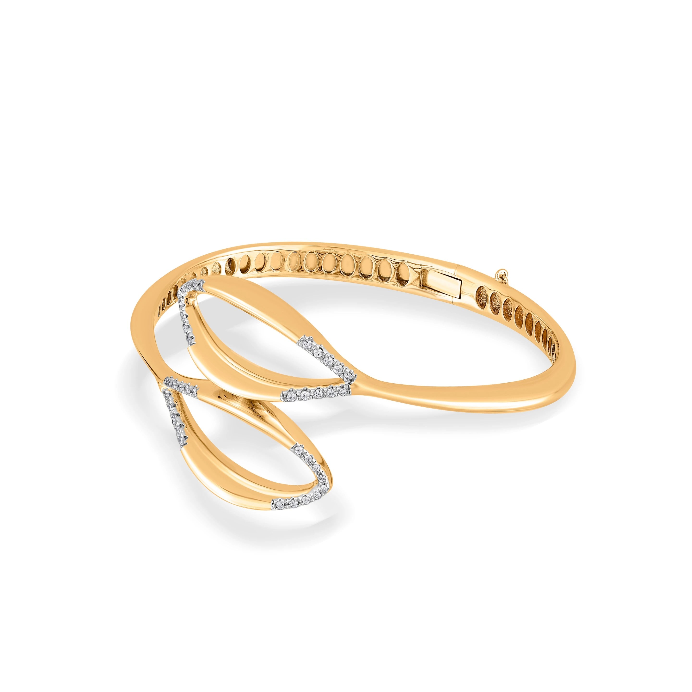 Soiree Overlap Petal Bracelet - Zen Diamond India