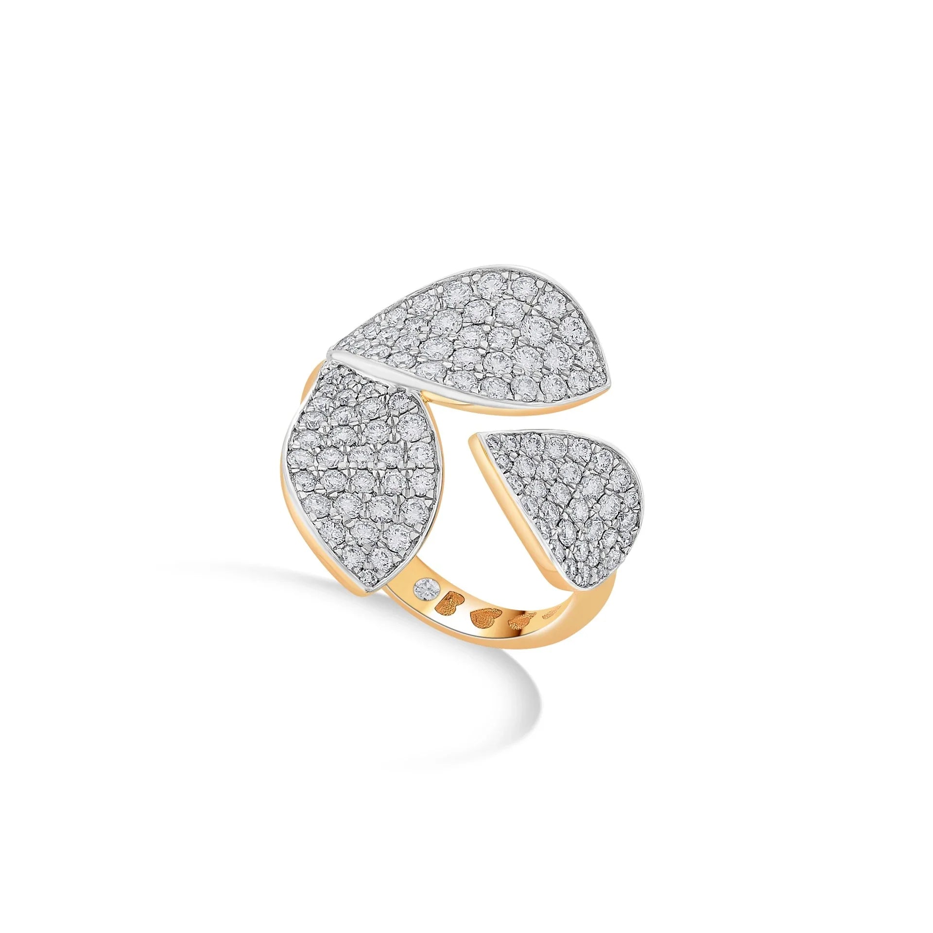 Bloom Trio Diamond Ring - Zen Diamond India