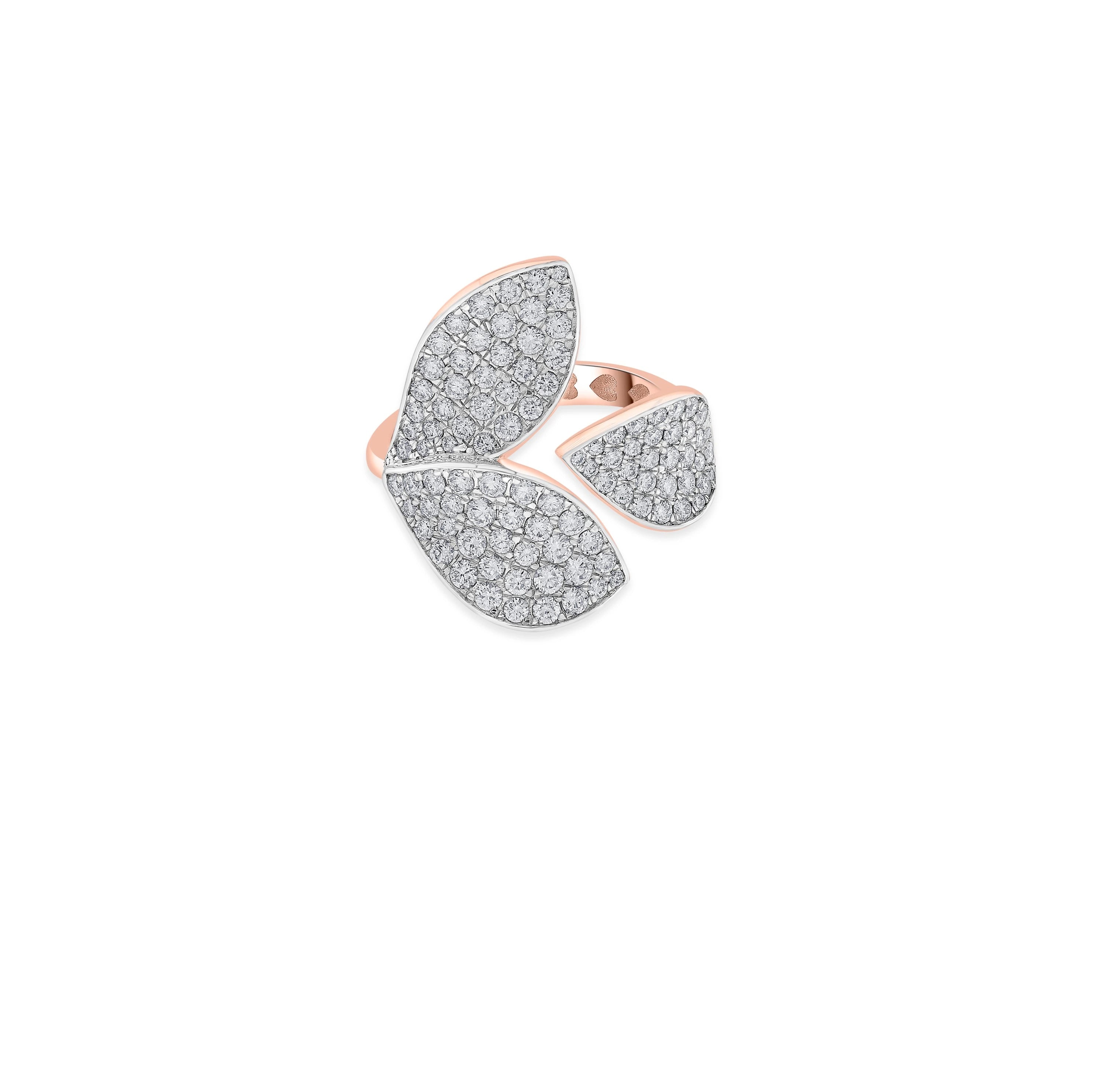 Bloom Trio Diamond Ring - Zen Diamond India