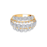 Enchante Majestic Mixed - Cut Stacker Ring - Zen Diamond India