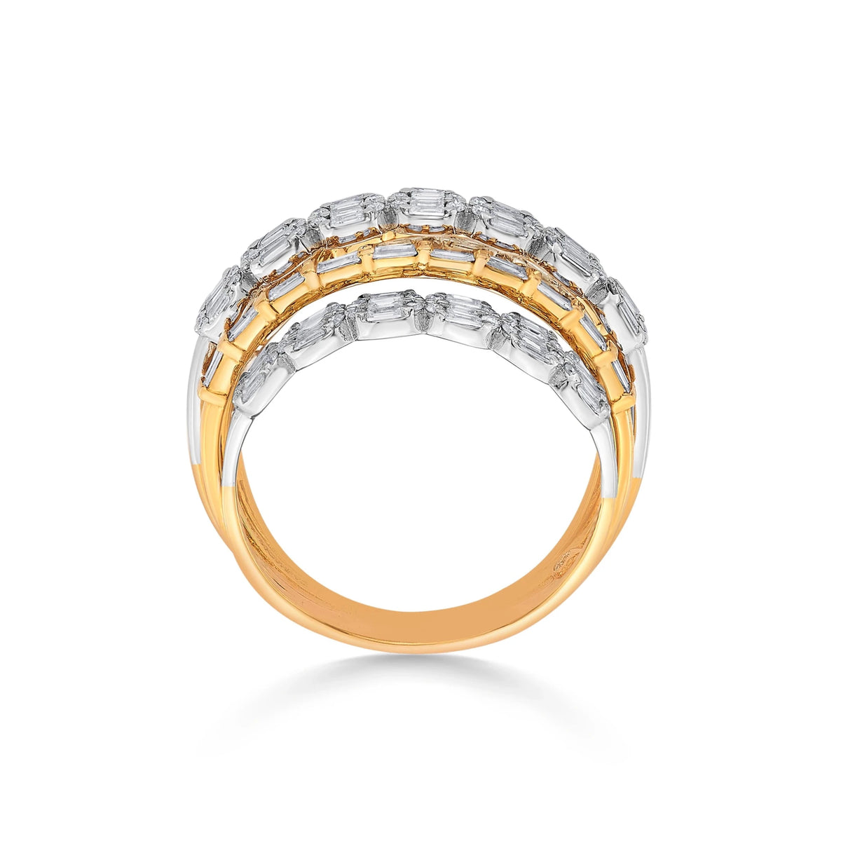 Enchante Majestic Mixed - Cut Stacker Ring - Zen Diamond India
