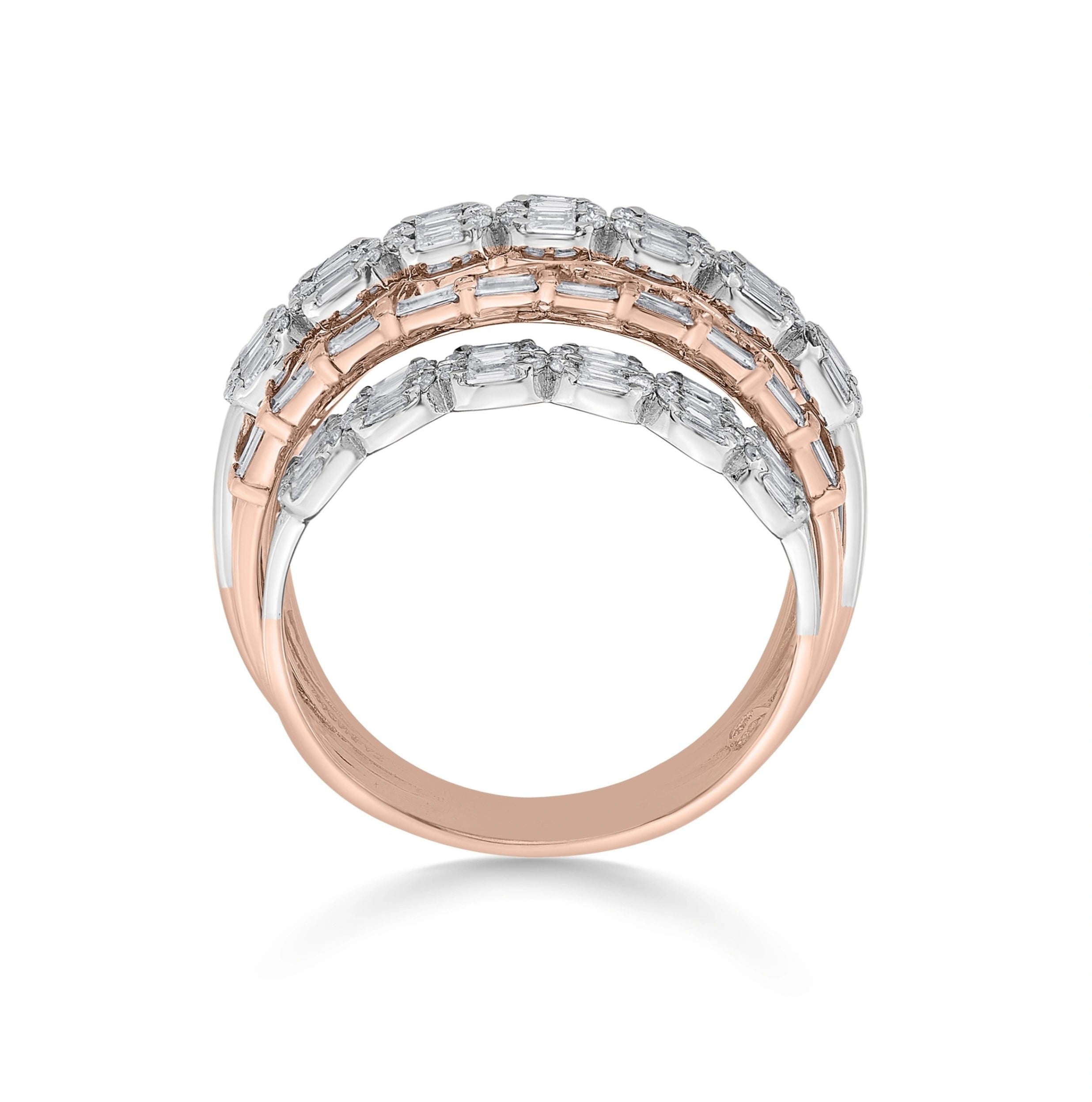 Enchante Majestic Mixed-Cut Stacker Ring