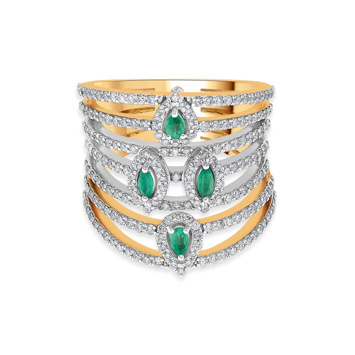 Toren Diamond Tiers Ring - Zen Diamond India