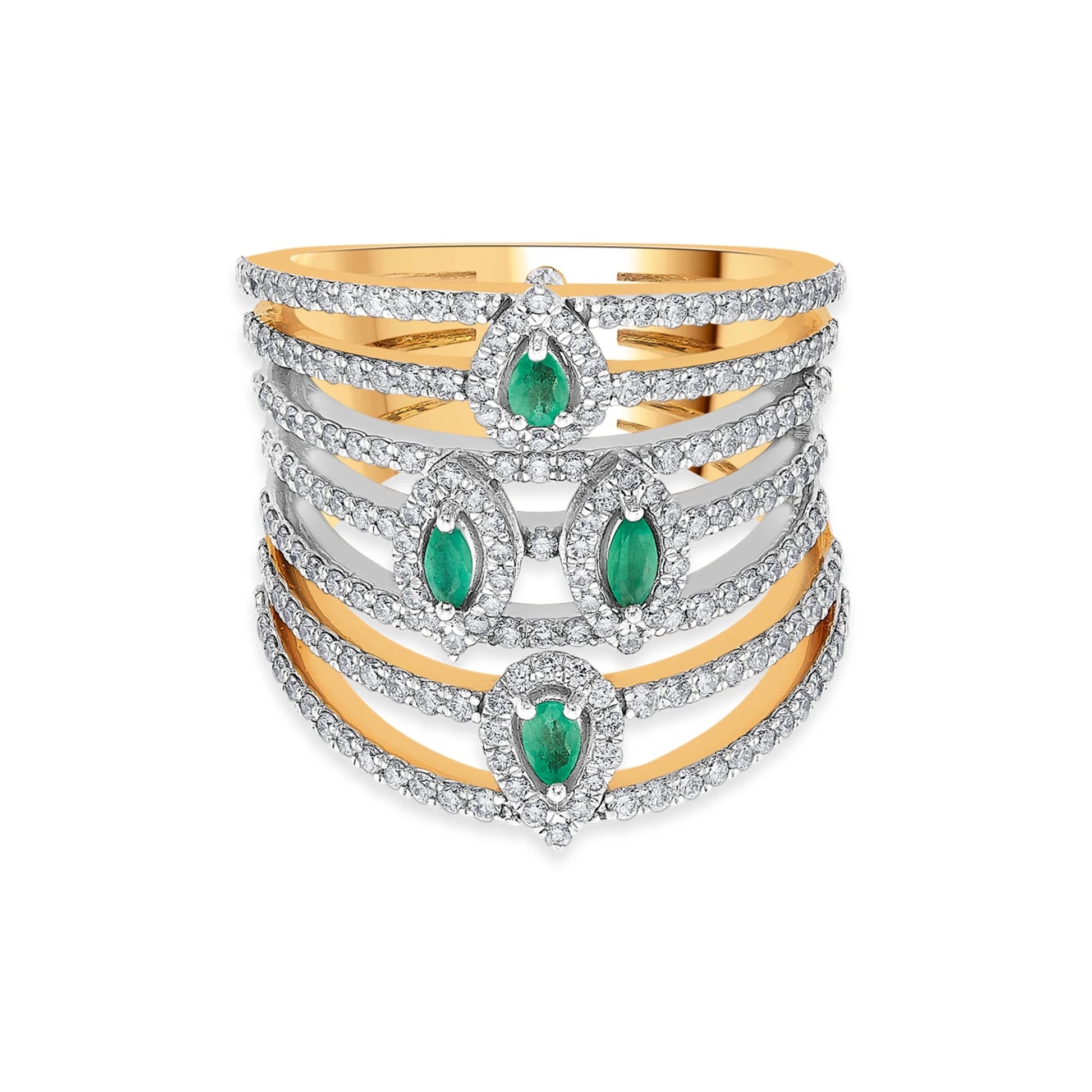 Toren Diamond Tiers Ring - Zen Diamond India