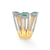 Toren Diamond Tiers Ring - Zen Diamond India