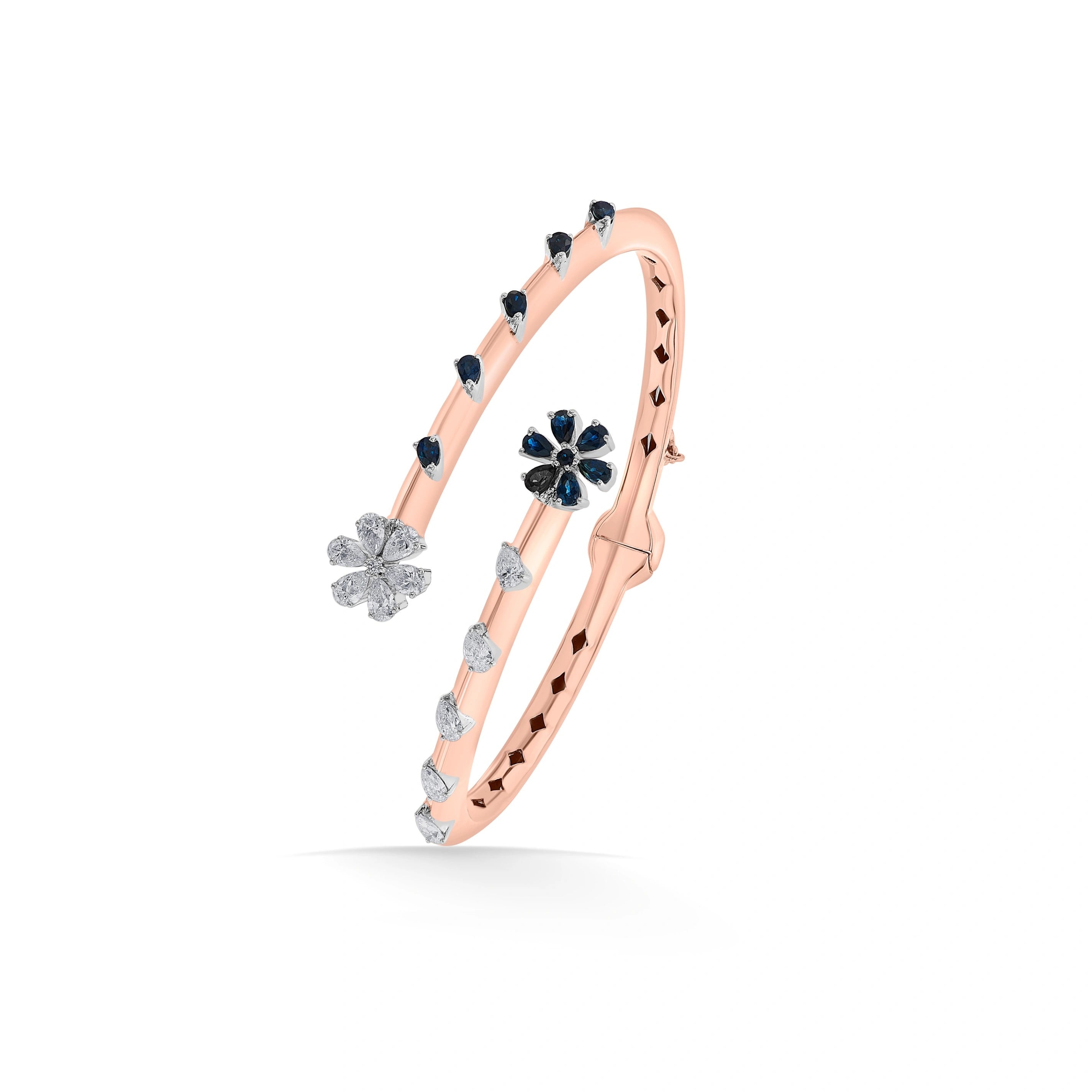 Toren Celestial Flower Trail Bracelet - Zen Diamond India