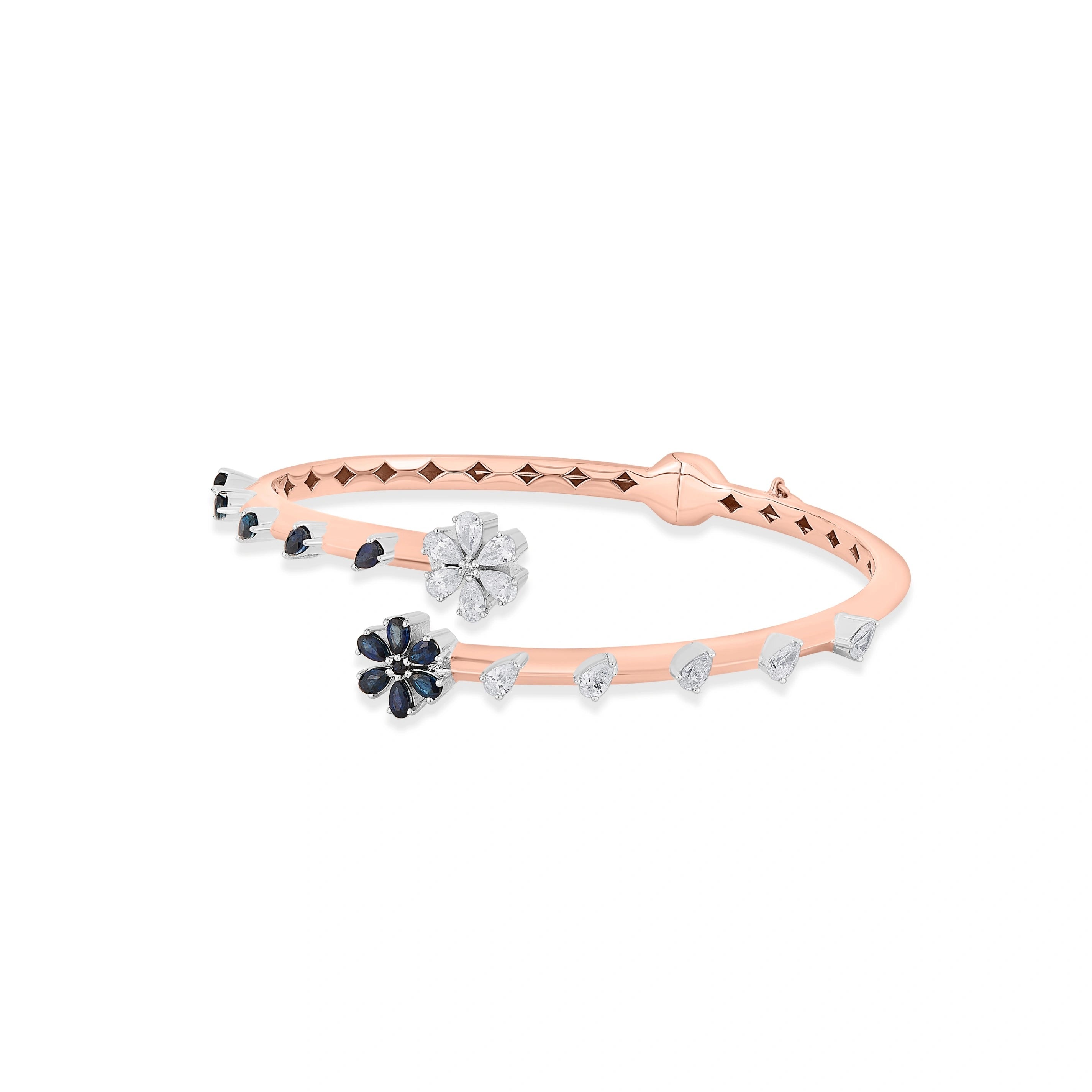Toren Celestial Flower Trail Bracelet - Zen Diamond India