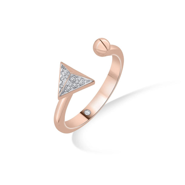 Soiree GeoGlint Arrow Ring - Zen Diamond India