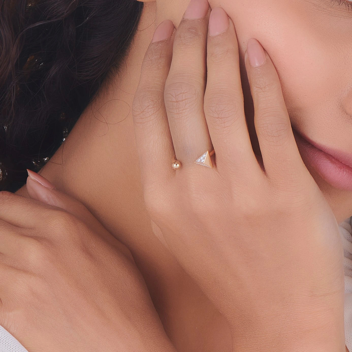 Soiree GeoGlint Arrow Ring - Zen Diamond India